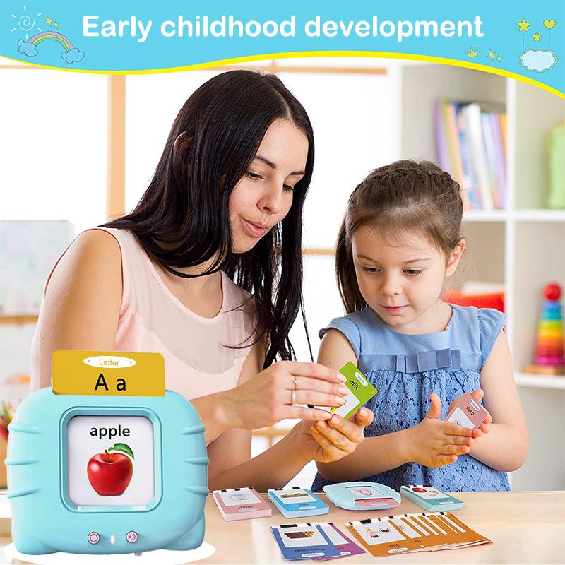 Talking Flash Cards for Toddlers, 224 Sight Words English Learning Electronic Book for Kids Educational Play