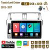 10-дюймовый автомобильный радиоприемник на базе Android Carplay для Toyota Land Cruiser Prado 150 2013-2017, мультимедийный видеоплеер, GPS-навигация, WIFI, 2 + 32 ГБ