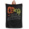 Оззи Осборн Крылья Ангела Плед Black Sabbath Пикник Фланелевое Постельное Белье Накидки Для Гостиной Супер Теплое Покрывало Подарок на День Рождения