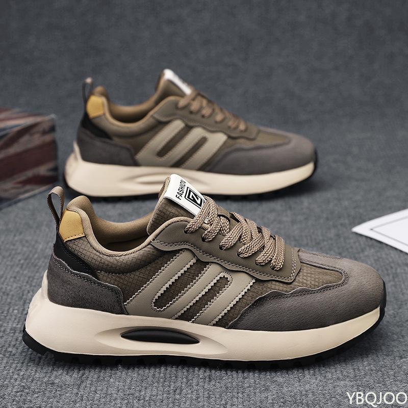 Мужская обувь весна новая ретро беговая повседневная обувь для подростков на толстой подошве нескользящая простая удобная обувь для спорта