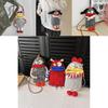 Fafunny Big Mouth Woven Crossbody Bag With Fabric Material For Street Fashion
