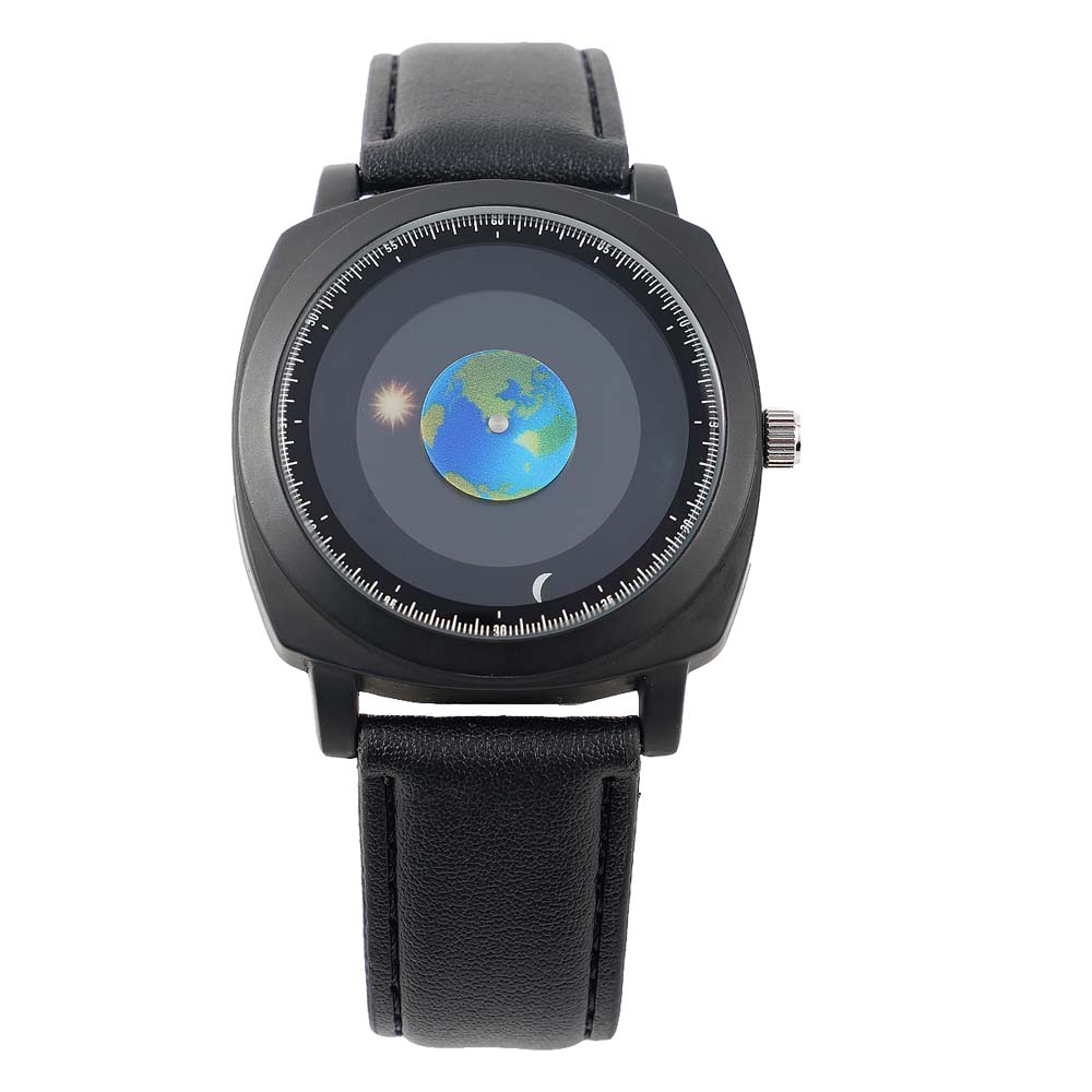 YAZOLE Watches Men Minimalist Style Simple Quartz Wristwatches Waterproof Student Clock Unique Sun Moon Earth hands reloj hombre
