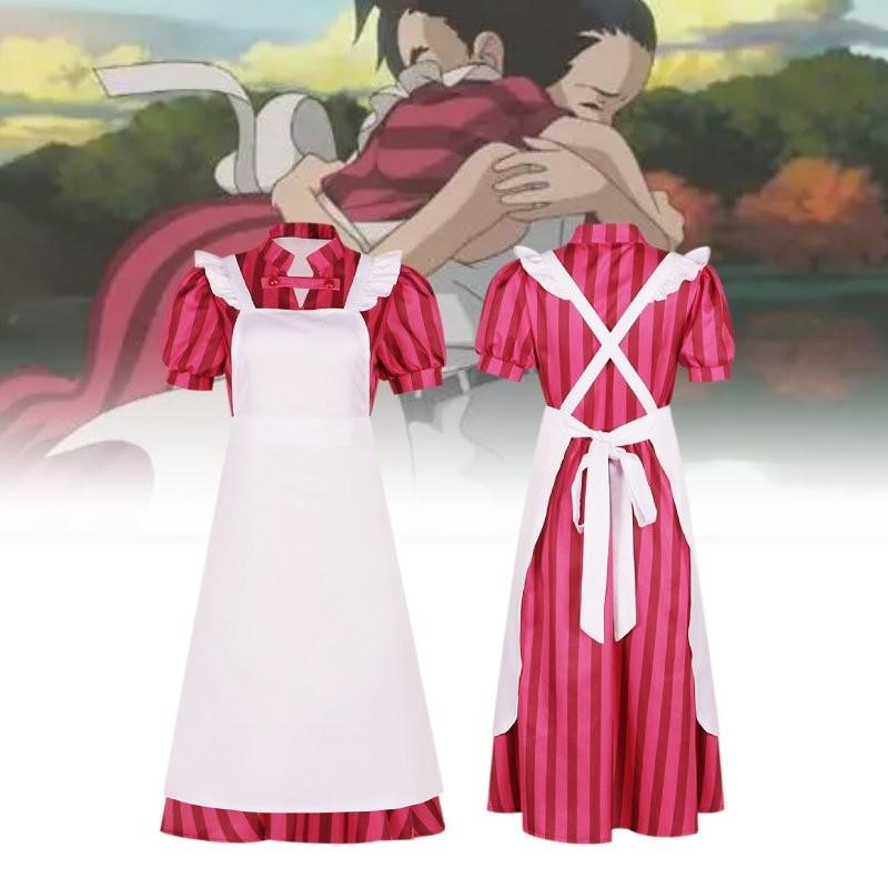 Стильный костюм для косплея Canglu для мальчиков и девочек включает платье и фартук модных цветов