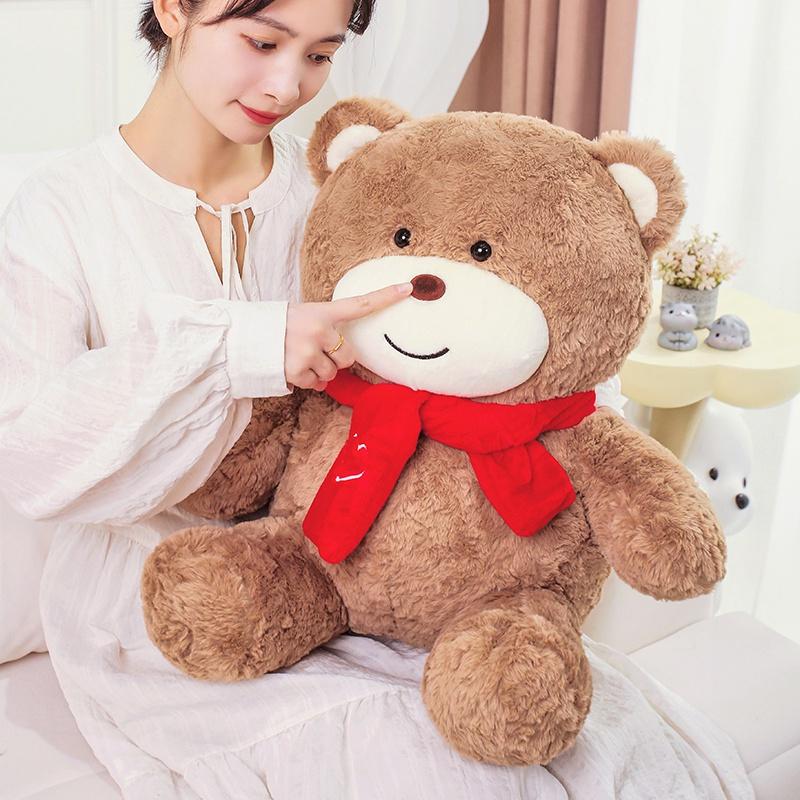 Cute Teddy Bears Stuffed Plush Toys Bear Animal Plushies Dolls Soft Bear Valentine's Day Gifts Kids Birthday Home Decor Party