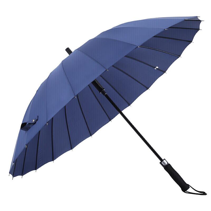 MAYDU M7003 Большой 24-реберный ветроустойчивый зонт с длинной ручкой