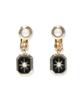 En Black Square Earrings LAME1045 D2 [Lanvin Bleu]