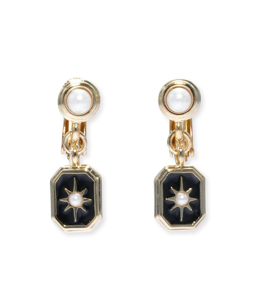 En Black Square Earrings LAME1045 D2 [Lanvin Bleu]