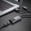 USB-C Aluminum Alloy Gigabit Ethernet Adapter with HUB