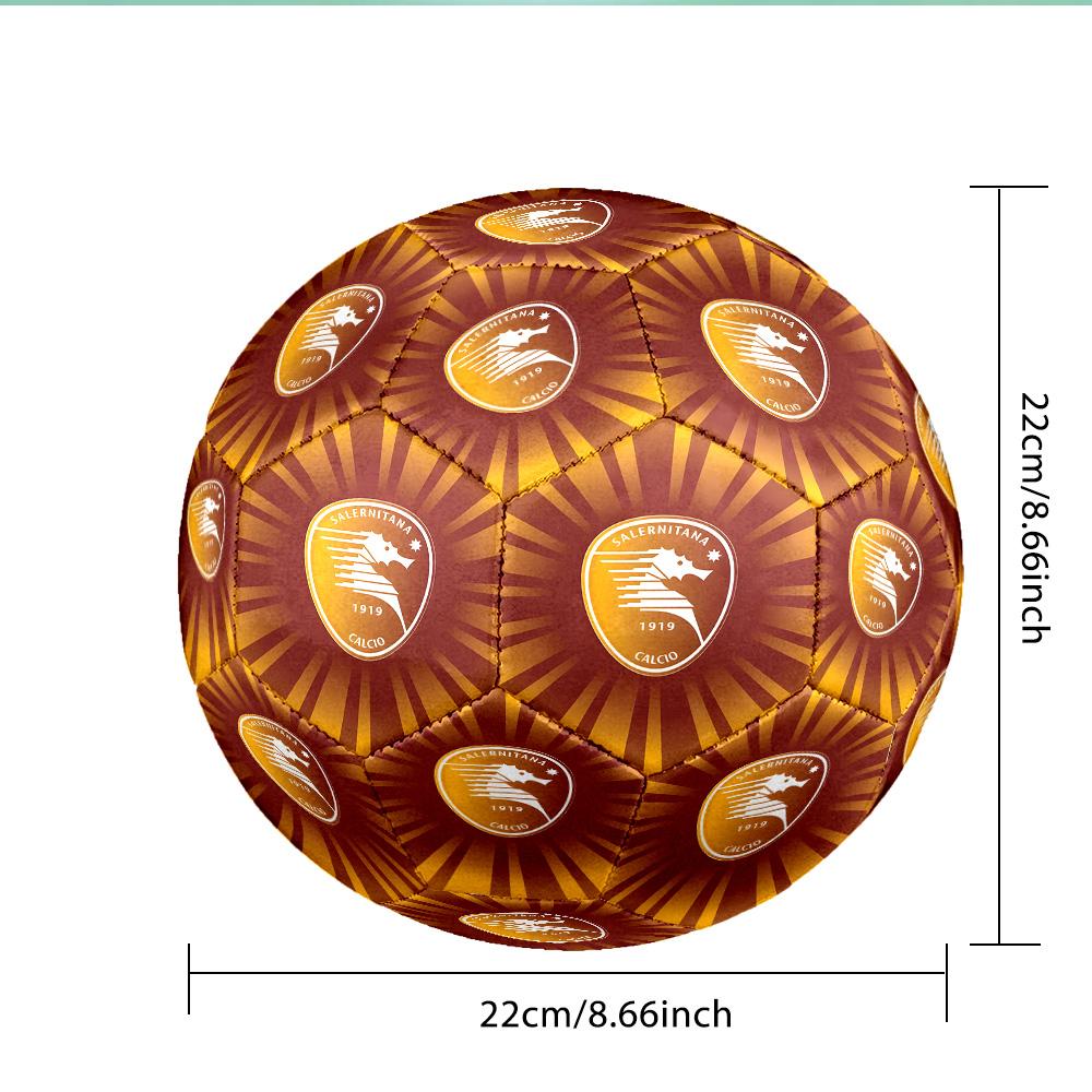 Salernitana Football Crest Soccer Ball Size 5 Soccer Ball, Machine-stitched, Soft and Comfortable, Suitable for Training and Matches Fan Gift