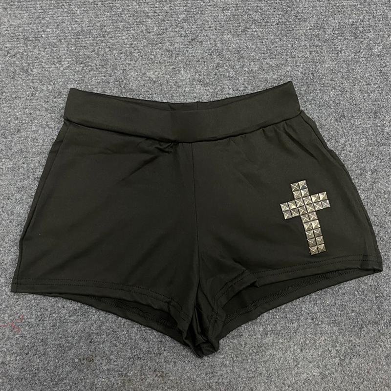 Летние шорты Y2K в стиле хип-хоп, повседневные, с принтом бриллиантов в стиле харадзюку