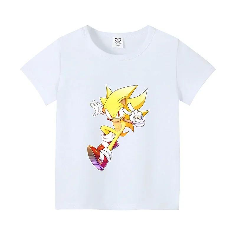 Sonics Tshirt Shortsleeved Clothing for Children Soft Cotton Casual Tshirt Tshirts for Children and Girls Tshirts Clothing