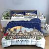 "Paris Landmark Bedding Set" Bedding Duvet Cover Set Duvet Cover Pillowcases (1 * Duvet Cover 2 * Pillowcases, without duvet insert)