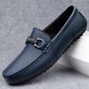 Genuine Leather Loafers Men Design Moccasin Fashion Slip On Soft Flat Casual Men Shoes Adult Male Footwear Handmade Boat Shoes