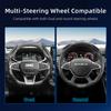 vcxja9 Suitable for Dacia Carbon Fiber Texture Steering Wheel Cover with Segmented Quick-Release Design, Durable, Compatible with Models Such as