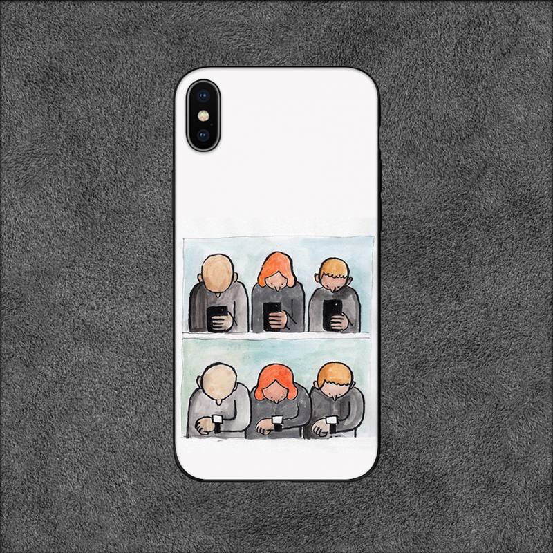 Чехол для телефона Jean Jullien Art для iPhone 11 12 Mini 13 14 Pro XS Max X 8 7 6s Plus 5 SE XR Shell