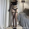 Sexy Leopard Print Aurora Oily Sex Stockings Over Knee Suspenders Integrated Socks Women's Ultra-thin Thigh Socks