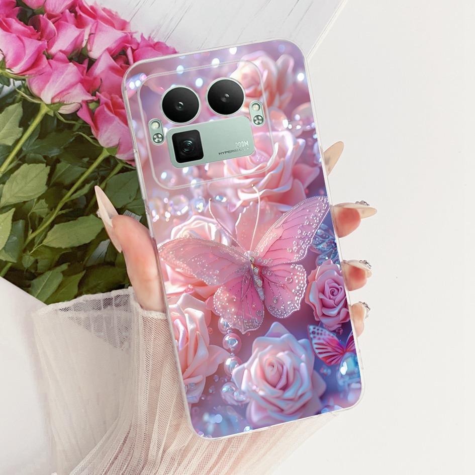 Чехол для Realme GT8 Pro 2025 RMX5210 Популярный Цветок Бантик Мягкий Тонкий Силиконовый Задний Чехол Для Realme GT 8 GT8 RealmeGT8 5G Coque