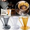 Конический капельный держатель для кофе из смолы V-образной формы - Совместимость с одноразовыми фильтрами 27°, Держатель для капель для ручного заваривания (Прочный, Экологичный)