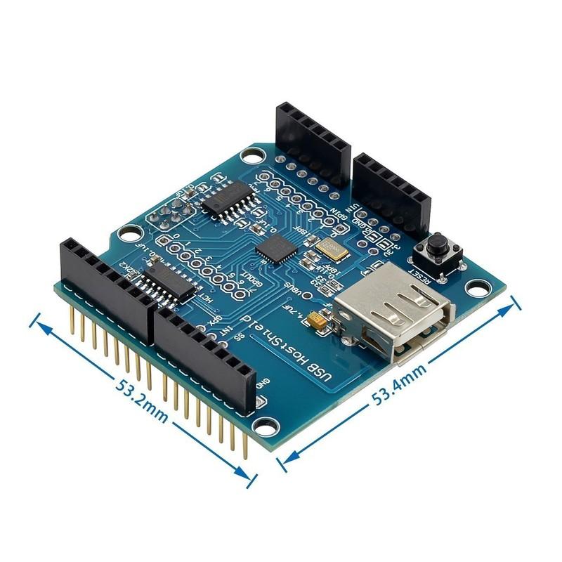 USB Host Shield 2.0 для Arduino Для UNO MEGA ADK Совместимый для Android ADK DIY Плата электронного модуля