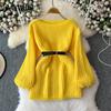 Sweet Aging Long Sleeve One Shoulder Knit Sweater Women's Temperament Strapless Spice Girls Sweater Fashion Gentle Top