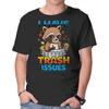 Unisex Crew Neck T-Shirt I Have Trash Issues Graphic Short Sleeve Casual Tee