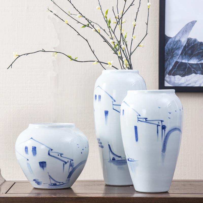 Керамическая ваза Jingdezhen для цветочных композиций - Украшение для дома