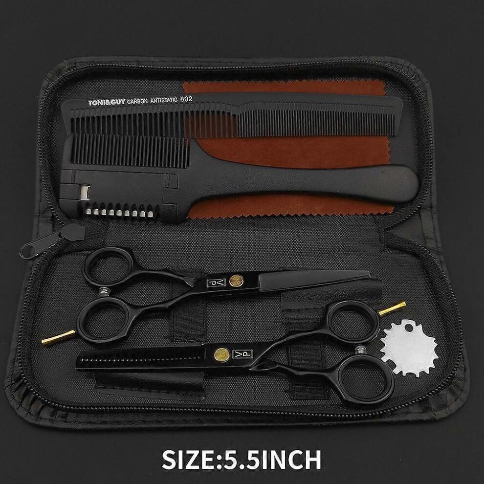 (Set A 03)VP Professional Hairdressing Scissors Barber Set 5.5 6.0 Hairdresser Hair Beauty Scissors Set Cutting Hair Thinning Salon Tools