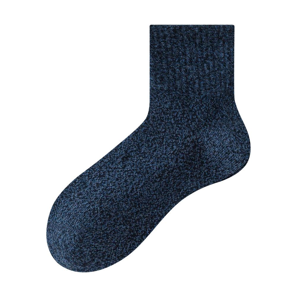 5 пар мужских повседневных однотонных спортивных дышащих антибактериальных дезодорирующих хлопковых носков средней длины