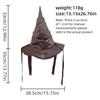 Cosplay Sorting Hat Leather Halloween Ornament Large Ruched Witch Hat  Halloween Party