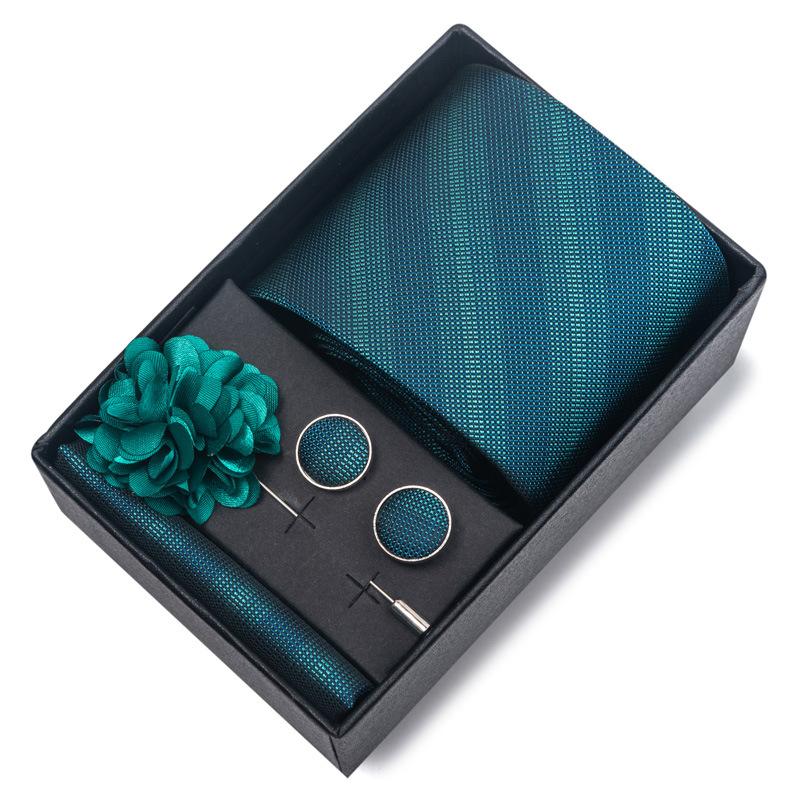 Свадебный галстук для жениха, праздничный бордовый галстук, мужской костюм, запонки, корсаж, аксессуары, комплект