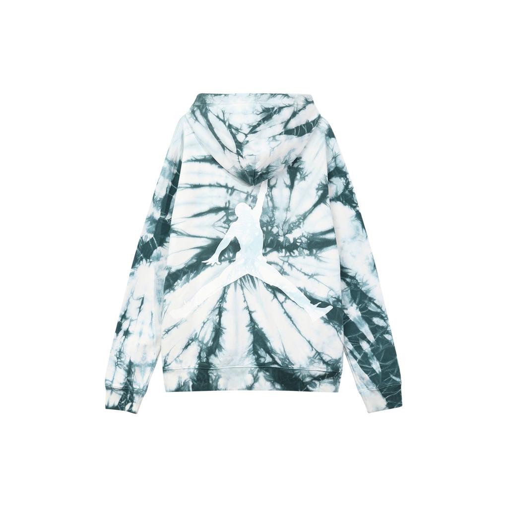 Air Jordan Tie-Dye Sport Hoodie With Large Back Logo Men Tops Green DR2647-133