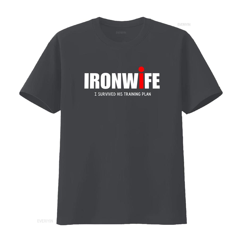 Футболка Ironwife Поддержка Триатлона для Триатлета Плавание Велосипед Бег Топ Смешной Три-Юмор Я Выжил Его План Тренировок винтаж