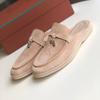 Fashion Design Suede Loafer Men Summer Flat Moccasins Comfortable Luxury Geniune Leather Men's Loafer Casual Women Shoes