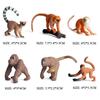 Oenux Simulation Wild Animal Chimpanzee Orangutan Gorilla Tree Sloth Monkey Model Action Figures Garden Miniature Decoration Toy