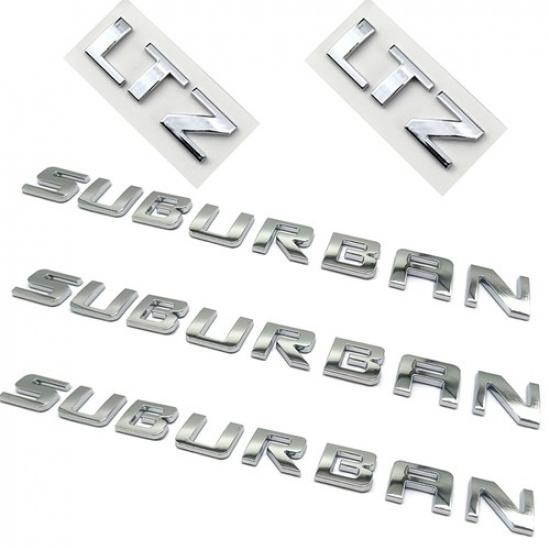 Для 2015- Suburban LTZ Хромированные Черные Эмблемы Bowtie Буквы