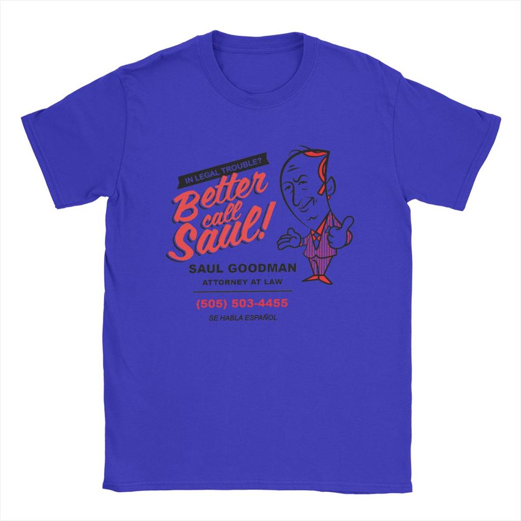 Better Call Saul Goodman Breaking Bad T Shirt Men Pure Cotton Vintage T-Shirt Round Neck Tee Shirt Short Sleeve Tops Gift Idea
