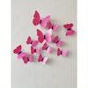 12pcs/Set 3D Butterfly Wall Sticker, Simple Plastic Butterfly Sticker For Home Decoration, Wall Decal, Vinly Decal For Home Decorations Stickers