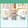 Miniature Plush Cuddly Rompers Bear Doll Keychain For Kid Gift And Collect