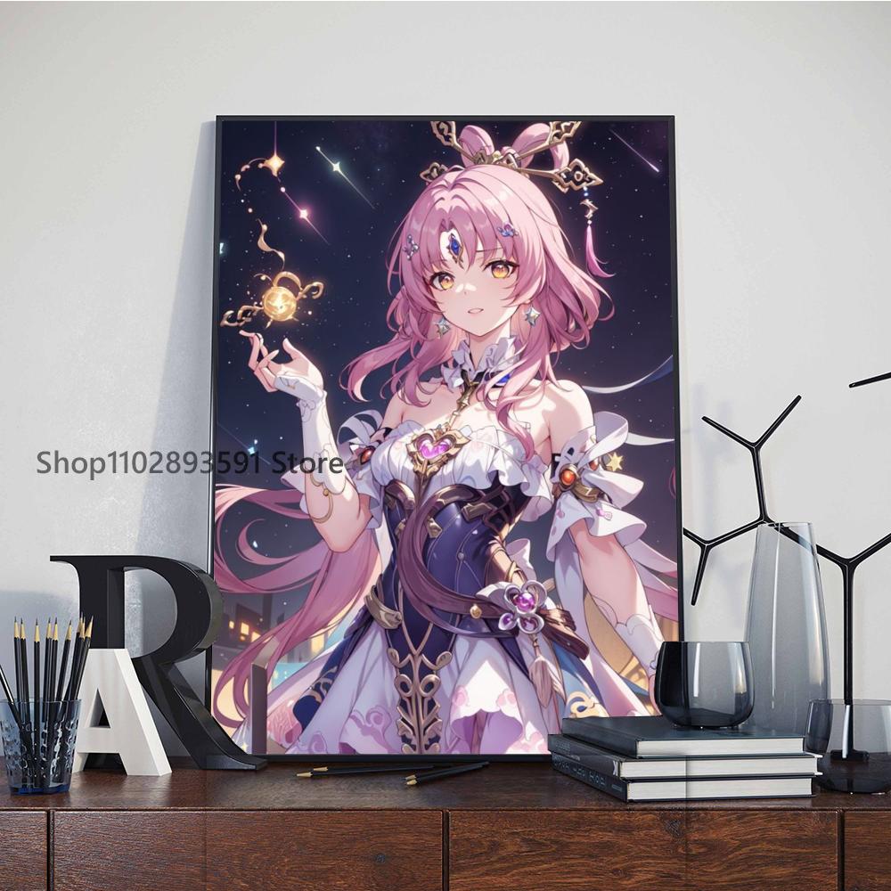 1 шт. Honkai Star Rail Fu Xuan Плакат Бумага Печать Главная Спальня Вход Бар Кафе Искусство Живопись Украшения