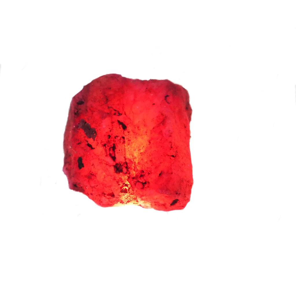 24 Ct Natural Earth Mined Loose Gemstone Red Ruby Huge Rough CERTIFIED