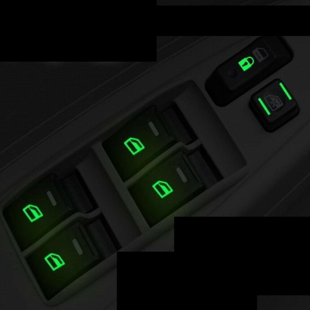 Button Sticker Universal Car Door-Interior Panel Window Luminous Waterproof