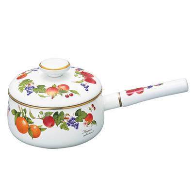 Эмалированная кастрюля Fuji 18 см Коллекция фруктов 2 FTC-18S