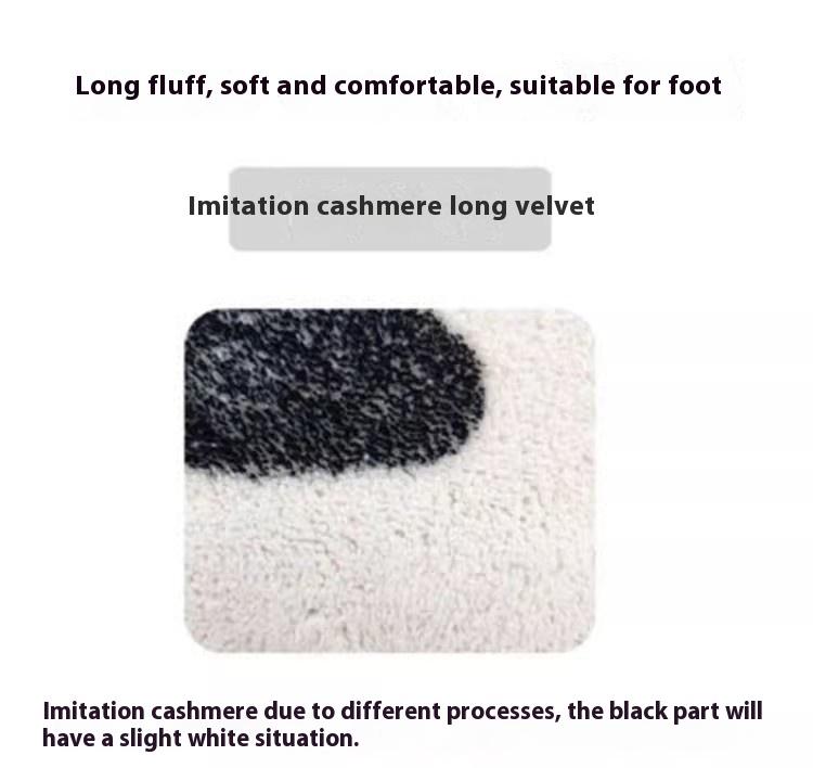 VIKAMA милый имитация кашемира ковер любовь нескользящий и устойчивый к грязи украшение дома гостиная спальня прикроватный коврик для ног