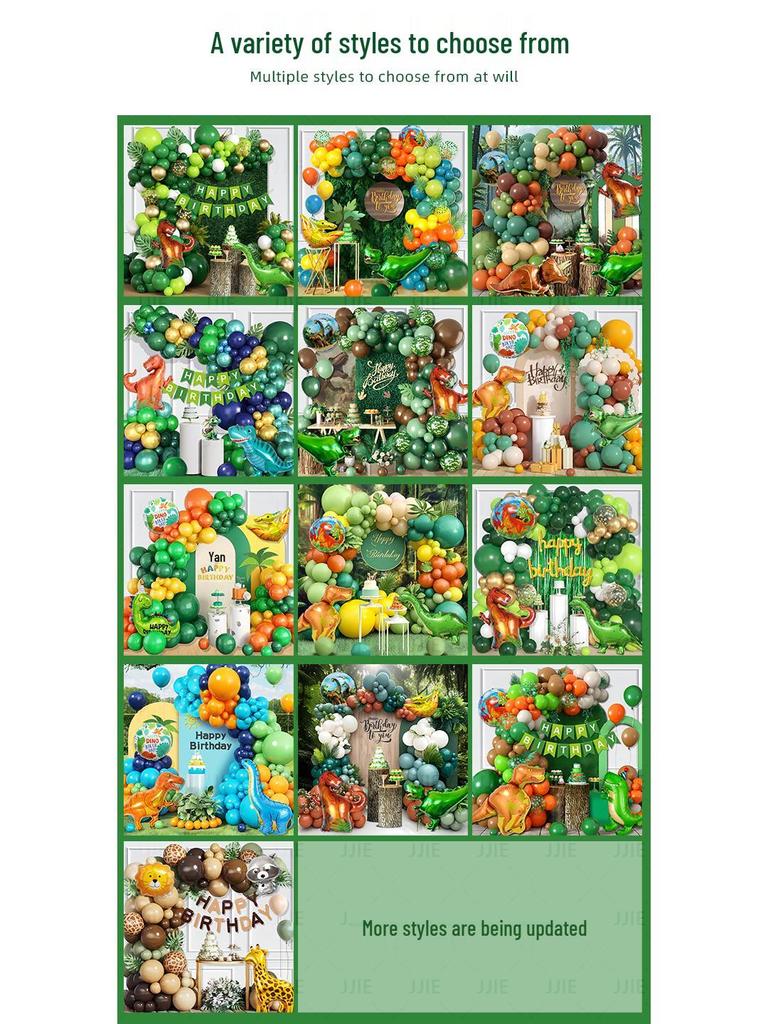 Украшение для сцены на день рождения динозавра для детей - Набор из воздушных шаров и для создания атмосферы вечеринки для мальчиков и девочек