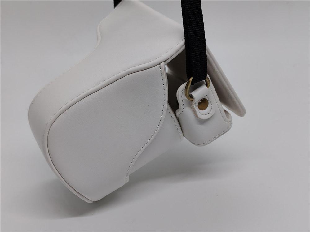 Чехол-сумка из ПУ кожи для камеры Canon EOS M10 M200 M100 M с объективом 15-45 мм, полное покрытие корпуса с ремешком