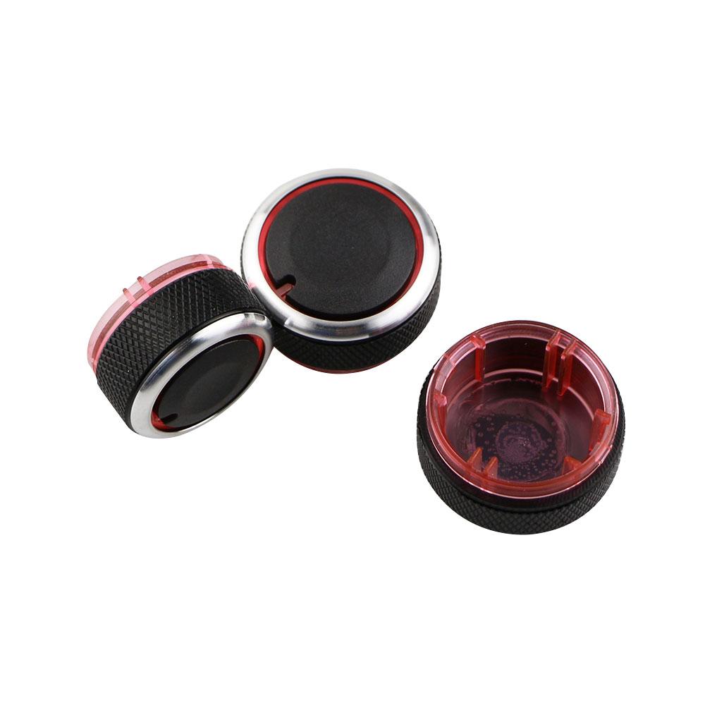 3 шт. ручка кондиционера из алюминиевого сплава, ручка переменного тока, кнопка управления переключателем нагрева для VW POLO 2002-2013 2014 MK4 MK5 9N 9N3 6R