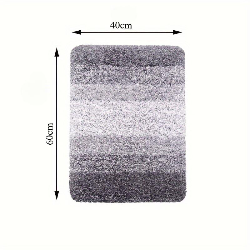 1 шт. Сверхмягкие роскошные полосатые коврики для ванной - Мягкие, уютные, нескользящие, впитывающие, лохматые коврики для ванной - Аксессуары для ванной, Домашний декор, Декор комнаты