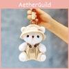 The Bear In Clothes Plush Keychain For Girls Backpack Decor Gift