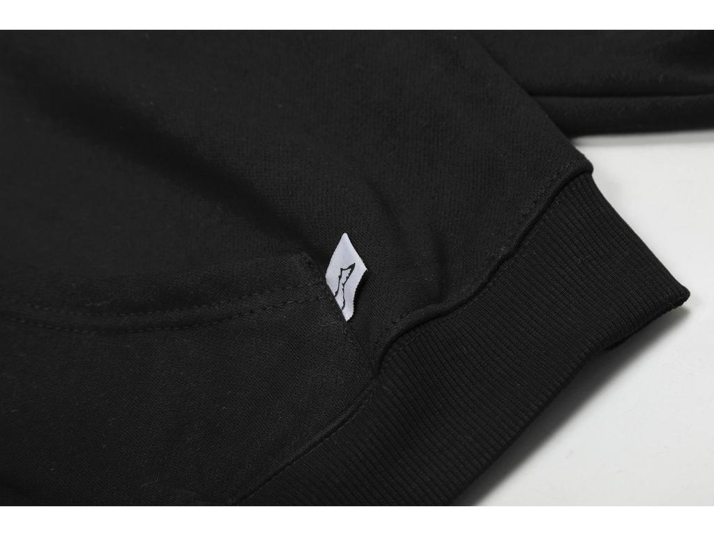 Европейский/Американский Звездный Стиль Флисовая Толстовка с Капюшоном на Молнии - Повседневная Однотонная Хип-Хоп Рэп Мода