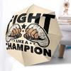 Fight Like A Champion: Automatic Opening/Closing Umbrella with Portable Folding Design, 8-Bone Iron Frame, Outdoor, Ideal Gift for Fans, Tra